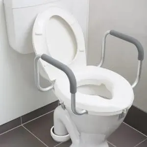 Raised Toilet Seat With Armrests - 2 or 4"
