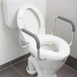 Raised Toilet Seat With Armrests - 2 or 4"